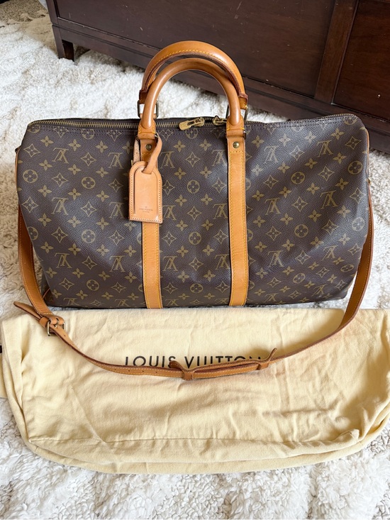 Louis Vuitton Handbags - SOLD🌺Louis vuitton monogram keepall 50 Bandoulière duffle travel bag men women